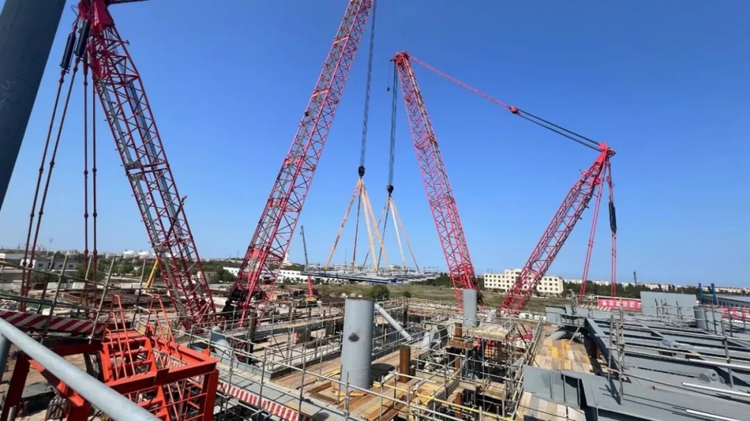 洛克石油涠洲10-3油田西区井口平台陆上建造取得阶段性成果